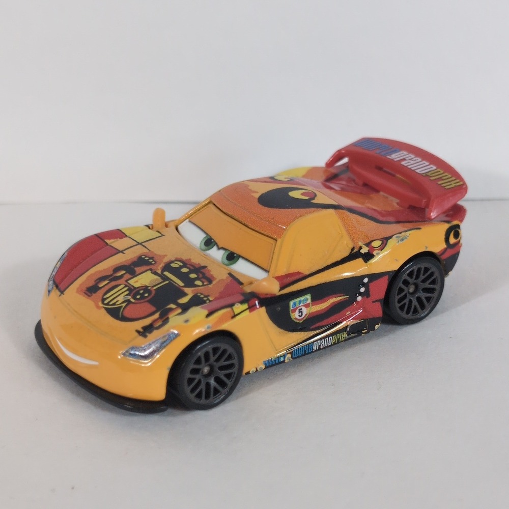 Disney Pixar Cars Miguel Camino World Grand Prix Diecast Toy Car Spain WGP